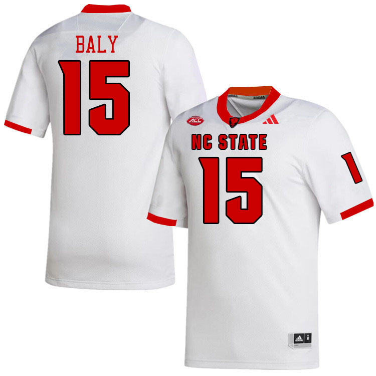 NC State Wolfpack #15 Jivan Baly College Football Jerseys Stitched-White